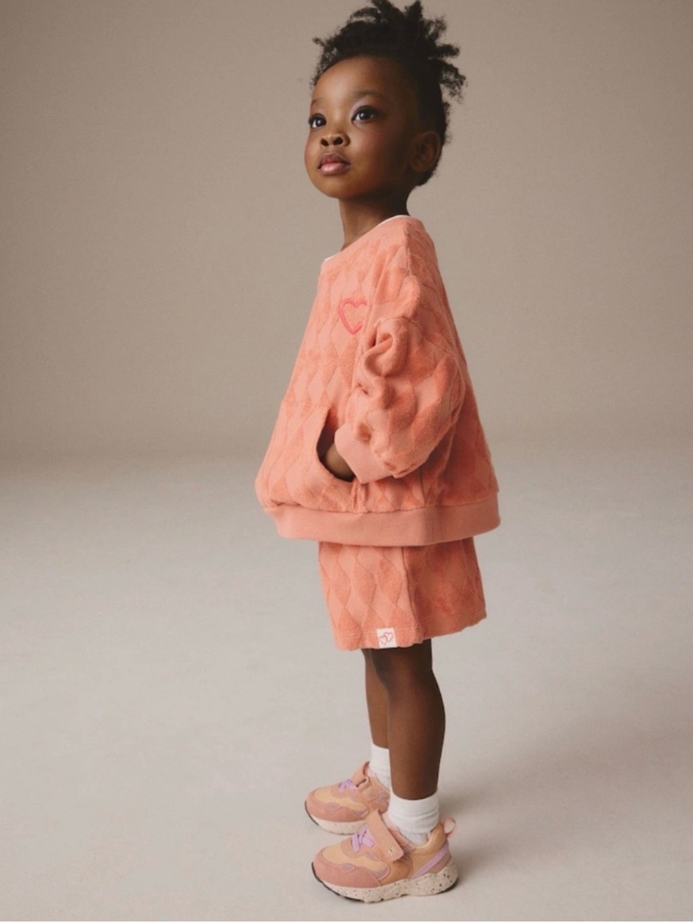 NEW Next Terry Sweatshirt & Shorts Set 4-5 Years - Picture 9 of 9